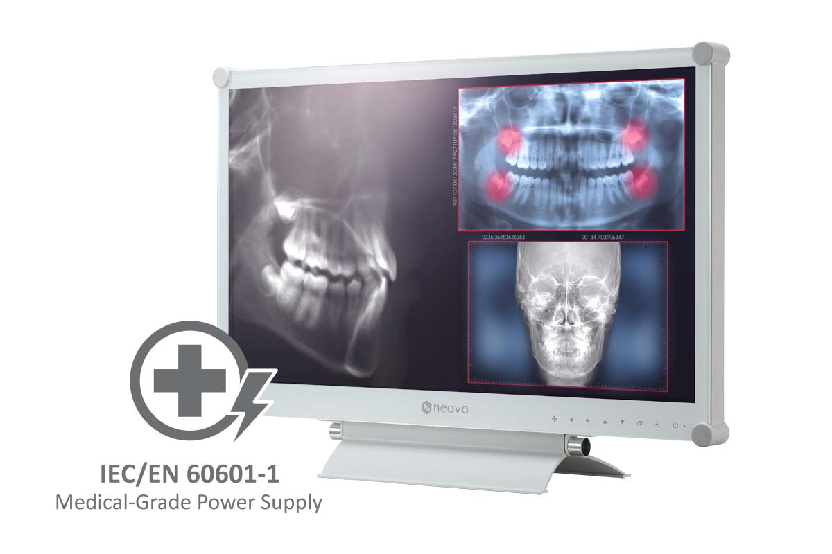 ag neovo mx-22 dicom monitor features medical-grade power supply