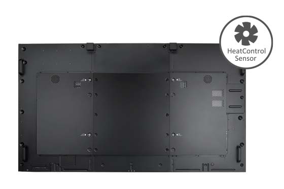 The PD-Series video wall displays have built-in HeatControl Sensors