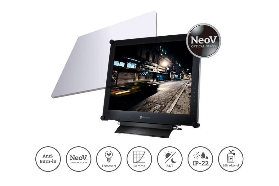 AG Neovo SX-19G security monitor is design for critical surveillance