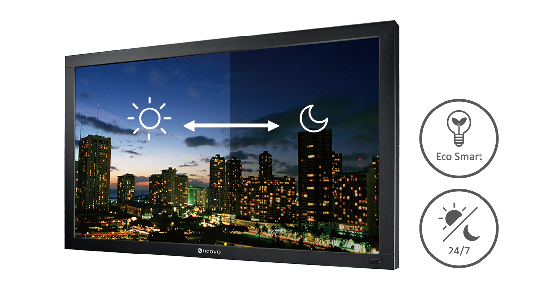 The RX-32E SDI display is engineered with smart power management for extended use