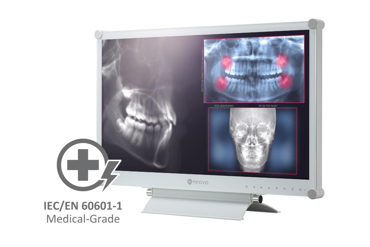 AG Neovo MX-22 22'' dicom monitor is IEC / EN60601-1 certified