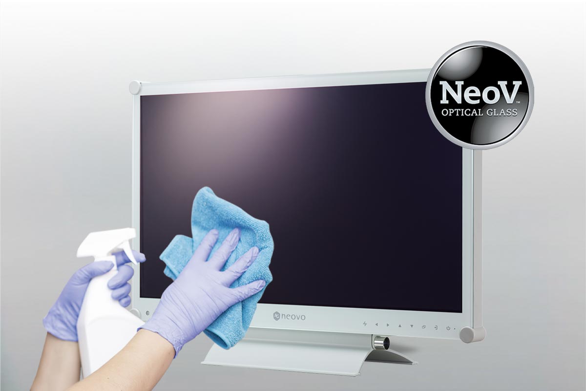 AG Neovo MX-22 22'' dicom monitor is with NeoV glass screen for easy clean
