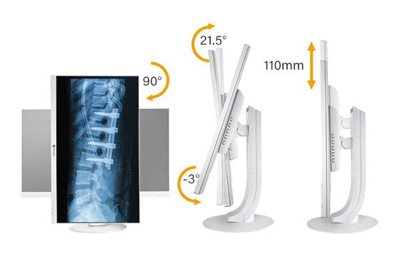 MD-2402 clinical review monitor features Ergonomic Design