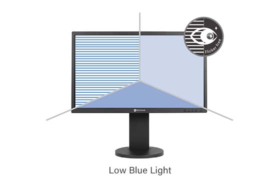 LH-Series ergonomic monitors feature eye comfort.