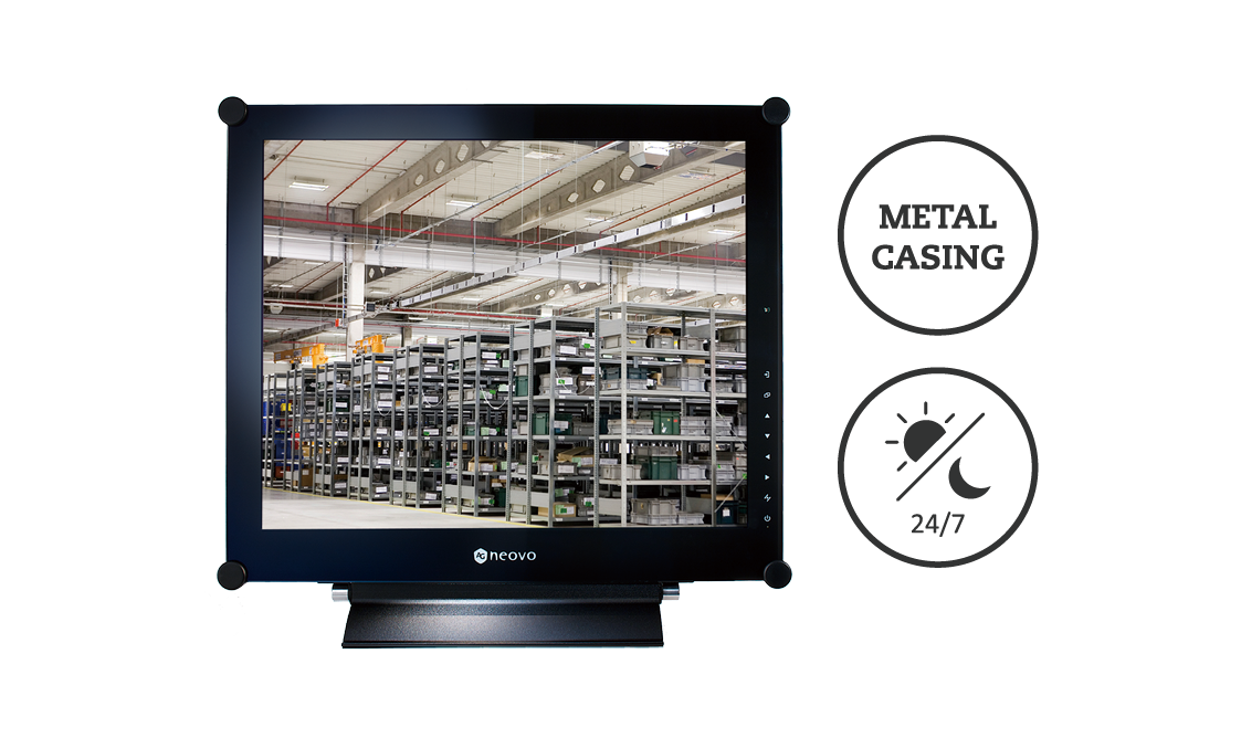 X-15E semi-industrial monitor is durable in light industrial environments