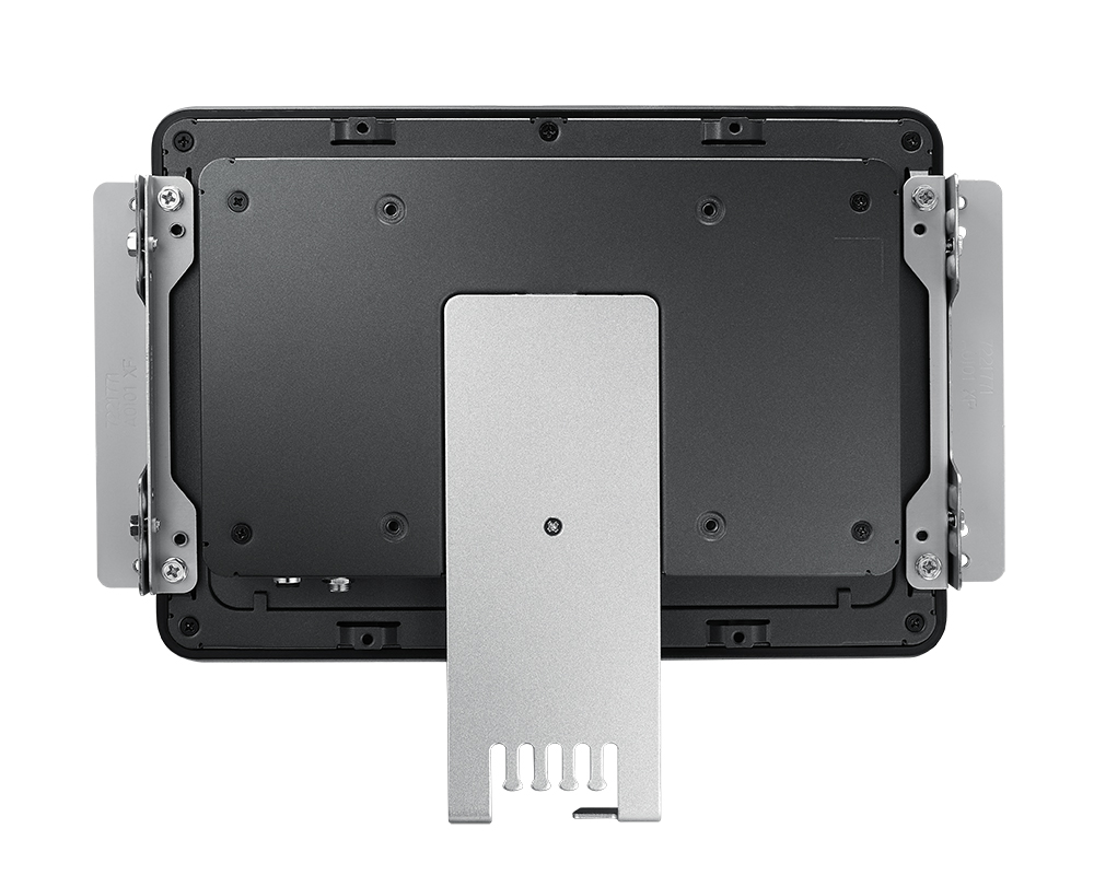 TX-10 Touch Screen Monitor Rear with Brackets and Cable Organizer