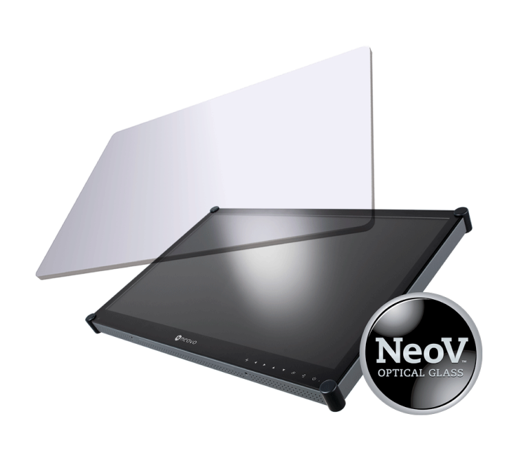 NeoV 防護光學玻璃螢幕示意圖