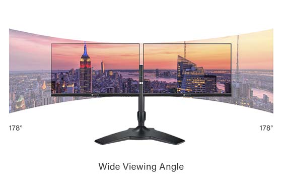 ag neovo LW-24G 1080p bezel less monitor features 3-sided Narrow Bezels and Wide Viewing Angle
