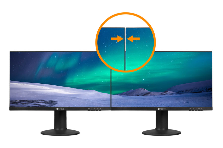 MH-24 Bezel Less Monitor slim bezel design