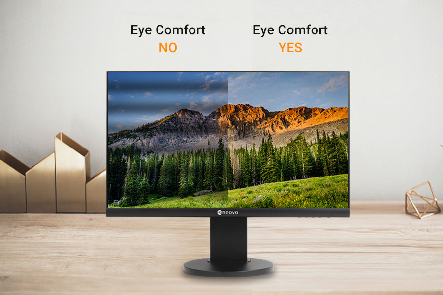 MH-24 Bezel Less Monitor features eye care and blue light filter