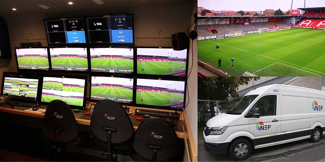 AG Neovo, displaying the right solution for NEP Studios Denmark Video Assistant Referee (VAR) vans every time
