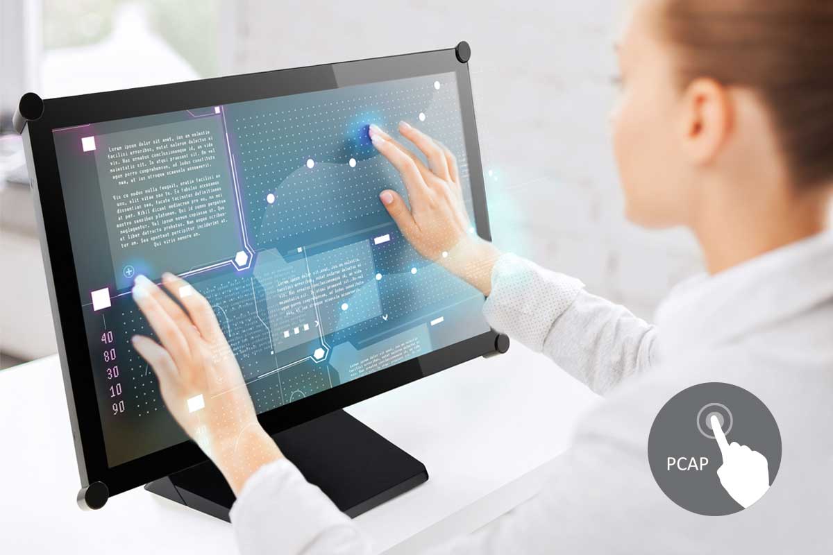 TX-2202A 22'' 10-Point Touch Screen Monitor adopts projective capacitive touch technology