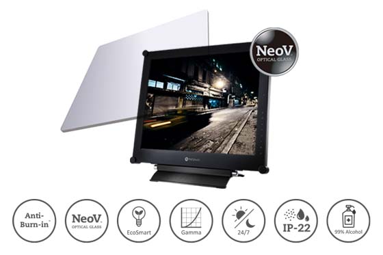AG Neovo SX-17G security monitor is design for critical surveillance