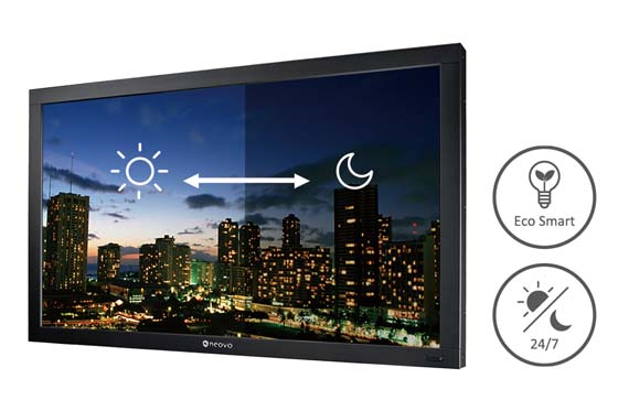 The RX-55E SDI display is engineered with smart power management for extended use