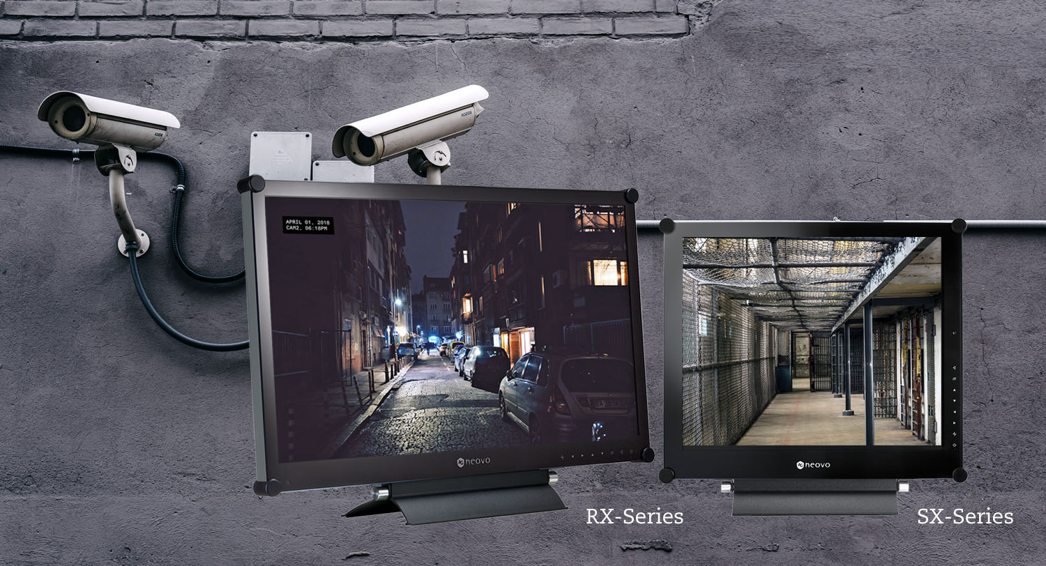 AG Neovo 推出新一代 RX 系列和 SX系列安控專用螢幕