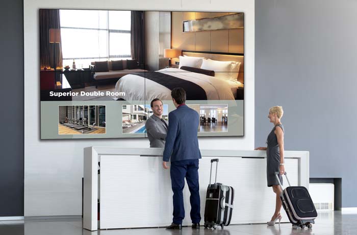 VW-Series extremely narrow bezel video wall display