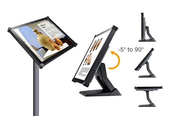 TX-1702 touch screen monitor features VESA mounting patterns