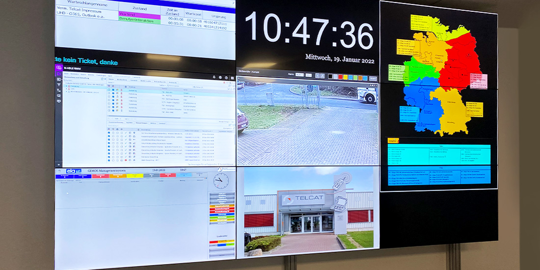 Video Wall In Safety Control Center
