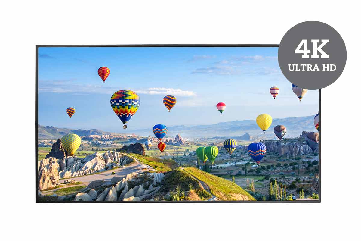 NSD-5502QH digital signage display is 4K UHD resolution