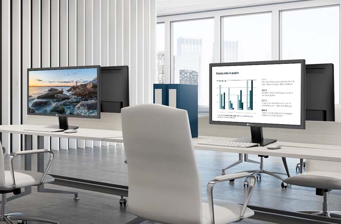 AG Neovo LW-Series 1080p monitors at the office