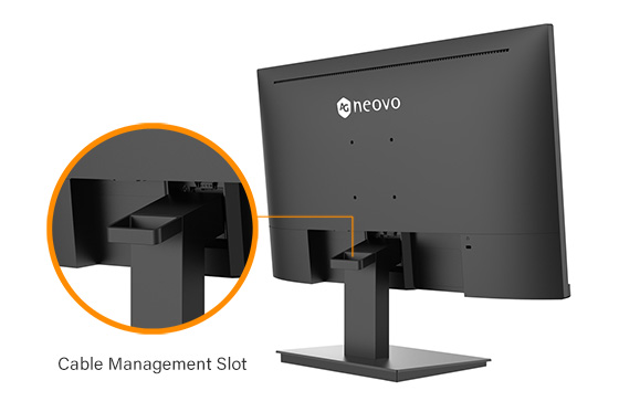 LA-2402 24-inch Full HD LCD Monitor cable management stand