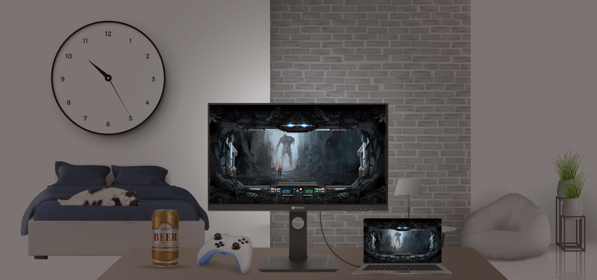 USB-C monitor for entertainment