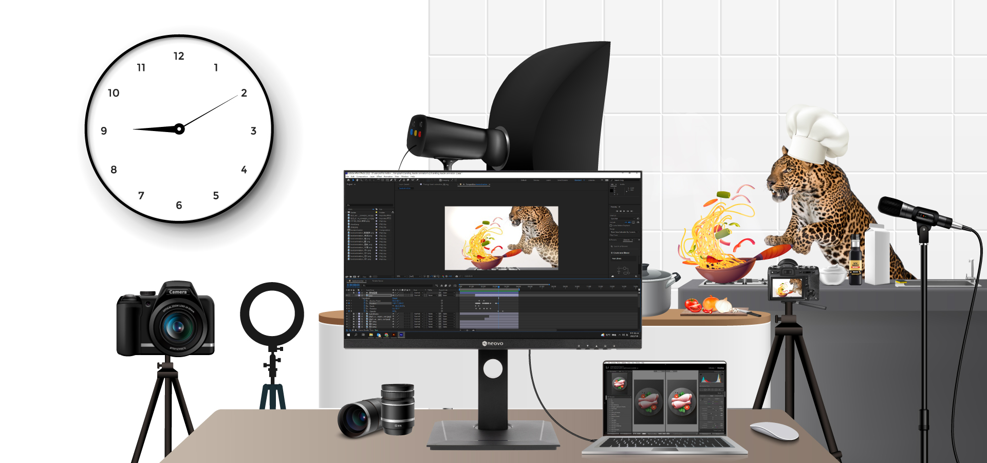 EM-Series USB-C monitor for artwork