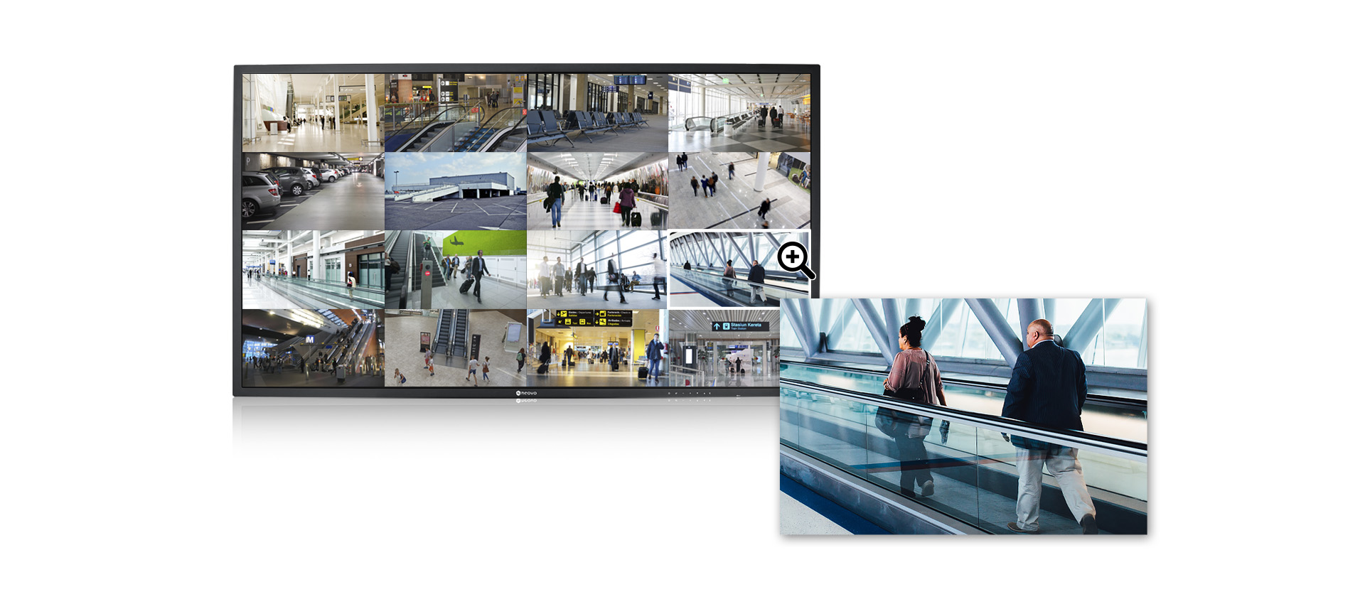 SMQ-Series 4K Displays for video surveillance feature 4K resolution
