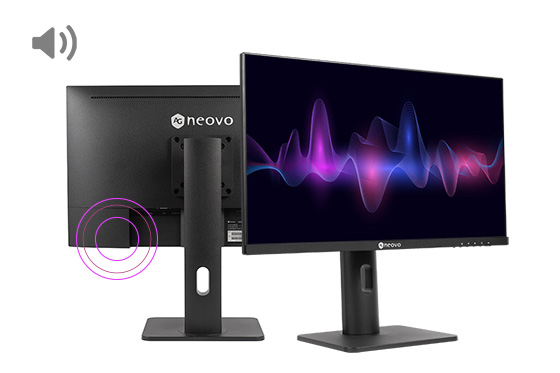 AG Neovo MH2702 27'' LCD monitor integrates dual 1W speakers