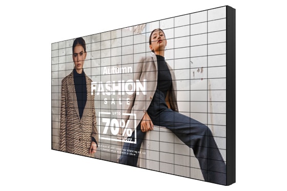 PN-46D2 46'' ultra narrow bezel video wall display supports 15 x 15 video wall installation