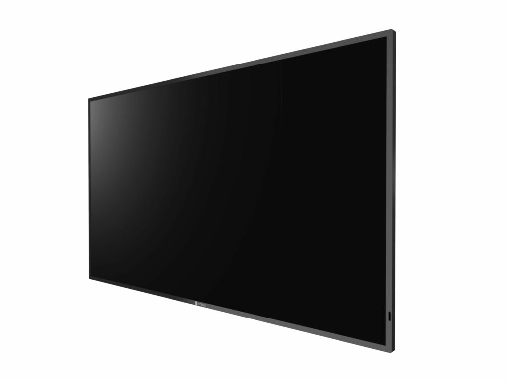 QM-5502 4K Digital Signage Display Product Photo_Front left