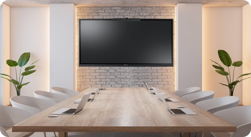 會議室安裝互動式電子白板示意圖