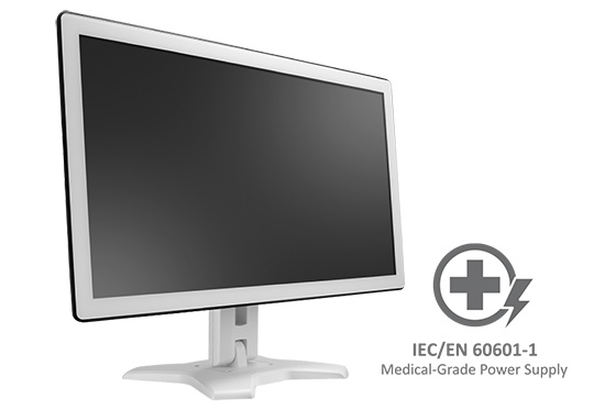 TX-2401 White 醫療觸控螢幕顯示器符合 IEC / EN 60601-1 標準示意