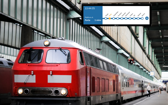 AG Neovo 旅客資訊系統液晶顯示器於火車站站前應用情境