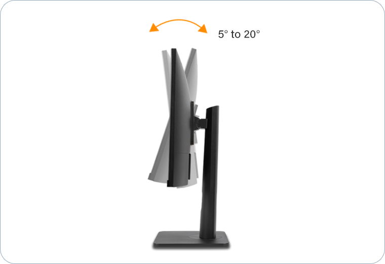 MH2403 24'' LCD monitor supports tilt adjustment