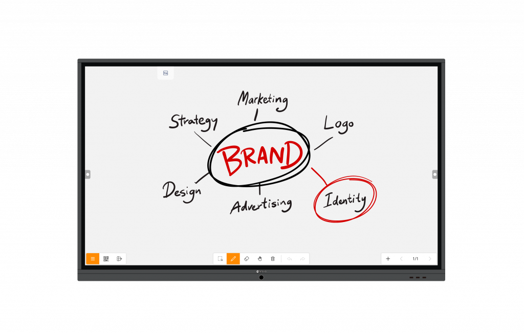 AG Neovo's Meetboard interactive screen whiteboard app toolbar