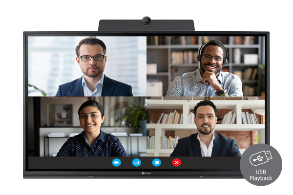 People are using Meetboard interactive displays to hold a video conference