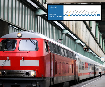 火車月台安裝 AG Neovo 旅客資訊系統液晶顯示器_手機版