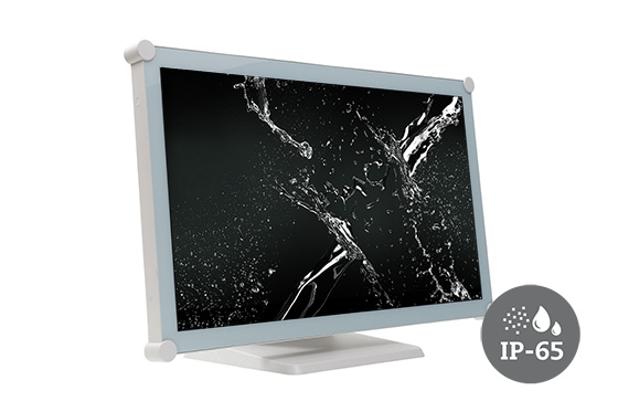 TX-2202A White touchscreen meets IP65 standard.