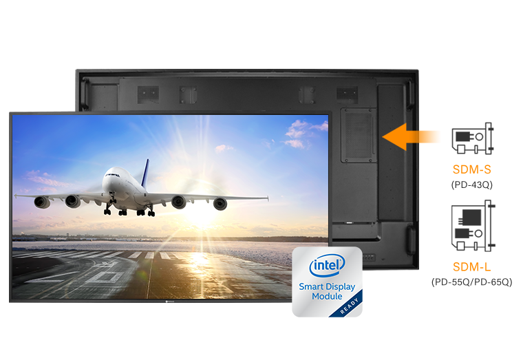 AG Neovo digital signage display supports Intel SDM.