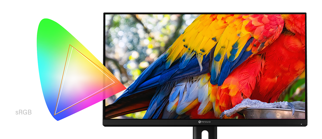 AG Neovo EM2451 24 inch 4k monitor with wide color gamut coverage