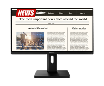 AG Neovo EM2451 24 inch 4k monitor provides text mode_mobile