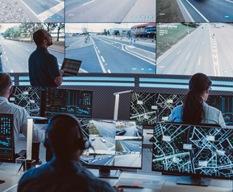 AG Neovo PBP monitors are being used in security surveillance control room