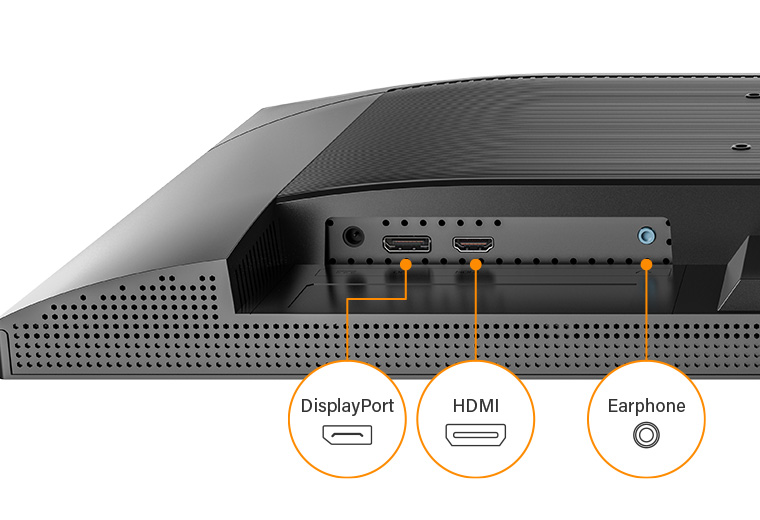 AG Neovo 144hz Full HD 1080P Monitor equips with HDMI and DisplayPort inputs.