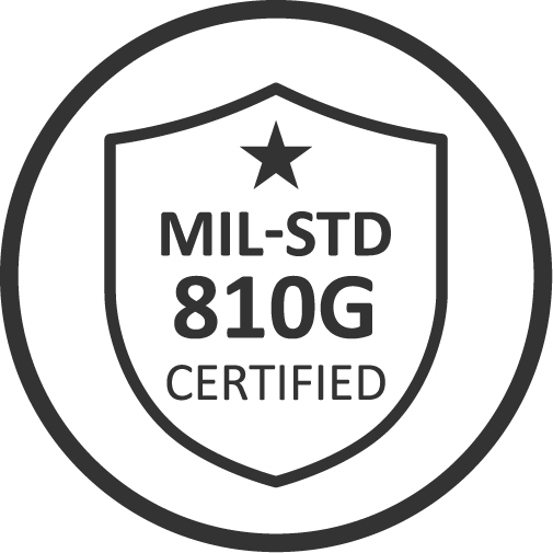 MIL-STD-810G Tested for altitude, temperature, temperature shock, and humidity to support stable operation in demanding conditions.