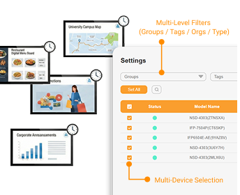 Neovo Manager 應用於顯示器介面示意圖_手機版