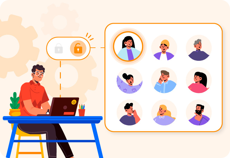 角色權限管理示意圖