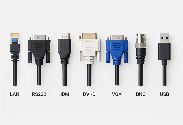 AG Neovo TTN Series display broad connectivity options including LAN, RS232, HDMI, DVI, VGA, BNC, and USB inputs