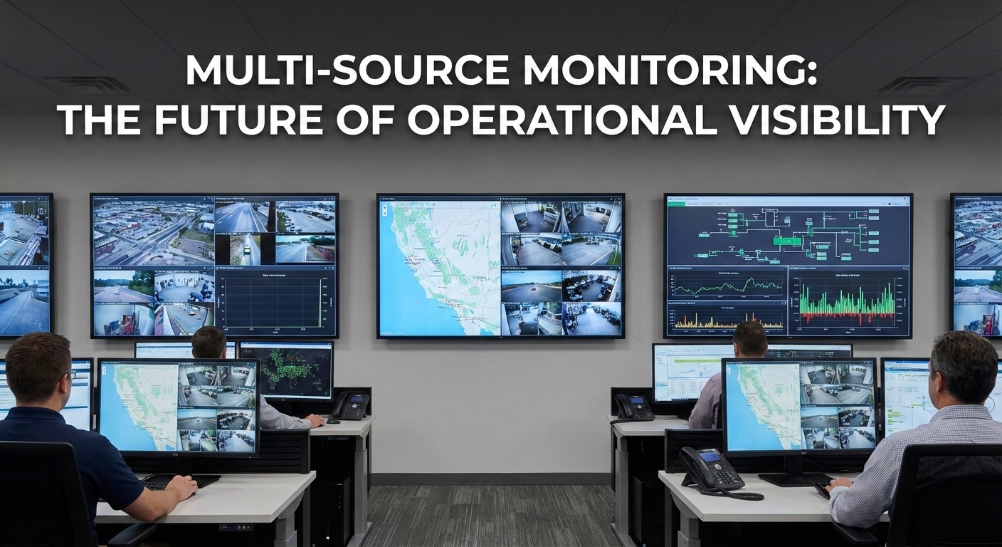 Operators in a modern control room utilising multi-source monitoring displays for enhanced operational visibility.