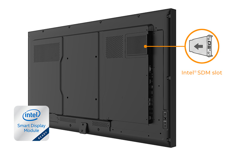 PD Series SDM-ready commercial display with Intel SDM slot